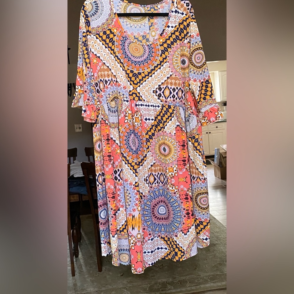 Orange & Blues lightweight dress
